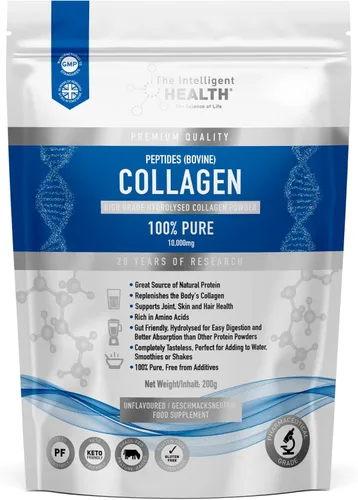 Miniatura 10 de Polvo de colágeno hidrolizado (bovino) - Péptidos de proteína de alta calidad, sin sabor, alimentados con pasto - Suplementos de colágeno