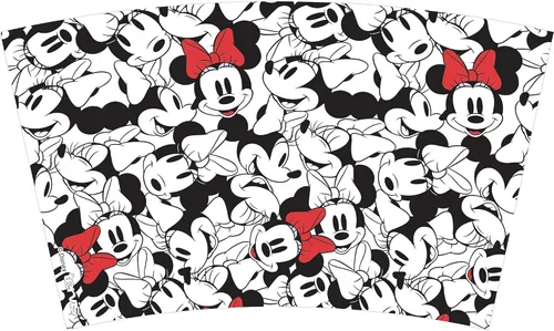 Miniatura 2 de Tervis Disney - Minnie Expressions - Vaso aislado de doble pared hecho en Estados Unidos mantiene las bebidas frías y calientes, 10 onzas, ondulado