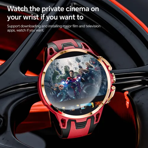 Miniatura 5 de LOKMAT Reloj inteligente Android 4G, pantalla AMOLED de 1.75 pulgadas, 3 GB+32 GB, seguimiento de actividad deportiva para hombres y mujeres