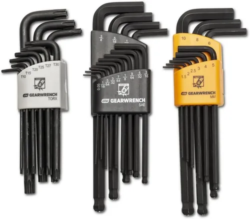 Miniatura 7 de GEARWRENCH Juego de llaves hexagonales métricas de brazo corto de 10 piezas - 83501