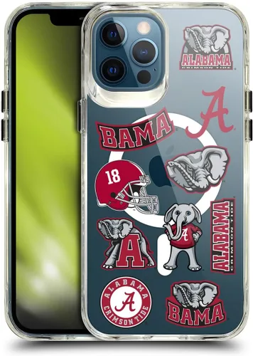 Miniatura 276 de Head Case Designs Funda de gel suave con licencia oficial de la Universidad de Alabama UA Collage compatible con Apple iPhone 13 Pro Max