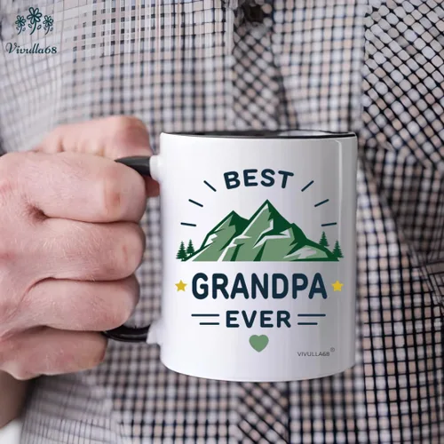 Miniatura 3 de Juego de tazas de café para los mejores abuelos, regalo de tazas para abuelos, ideas de regalos de nietos, nietos, anuncio de nuevo abuelo, Navidad
