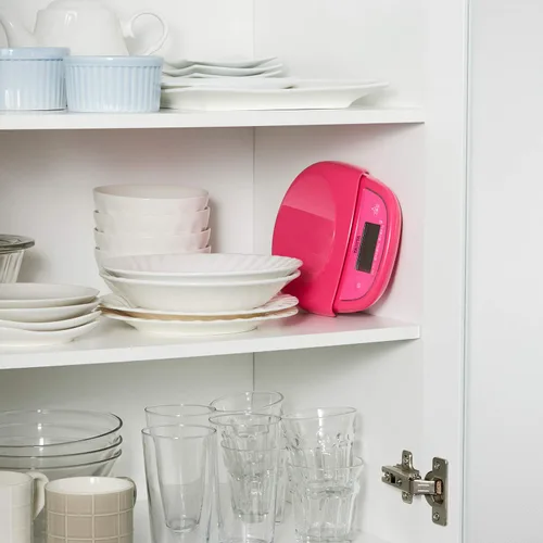 Miniatura 5 de Tanita KD-313 PK Báscula de cocina, báscula de cocina, para cocinar, fabricada en Japón, digital, 6.6 lbs (3 kg), 0.4 oz (1 g) Unidad, Rosa Rosado