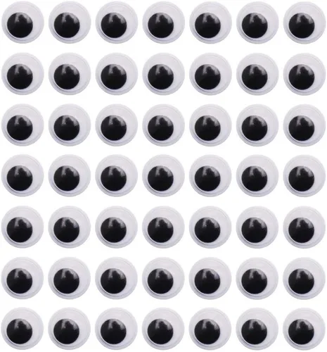 Miniatura 6 de DECORA 6mm Ojos móviles redondos con autoadhesivo, 1000 piezas
