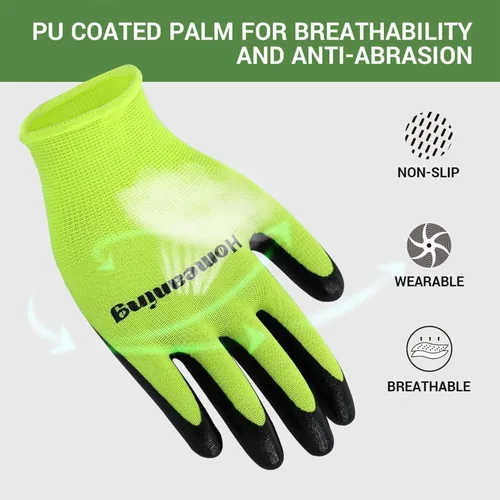 Miniatura 3 de Guantes de jardinería para mujeres y hombres, guantes protectores, guantes de jardín a prueba de espinas, guantes de trabajo al aire libre