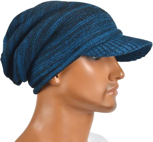 Miniatura 2 de Gorro de punto vintage para hombre con visera B319