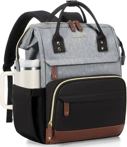 Miniatura 32 de LOVEVOOK Mochila para Laptop para Mujeres, Mochilas de Trabajo y Negocios de 17 Pulgadas Bolso con Gran Capacidad, Bolsa de Enfermera Impermeable
