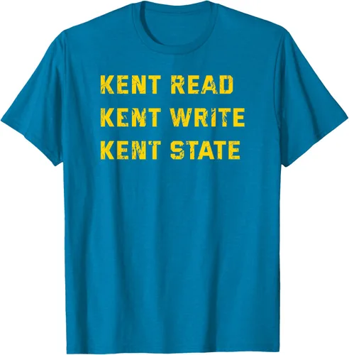 Miniatura 4 de University Apparel Kent Read, Kent Write, Kent State Camiseta, Azul / Patchwork, S