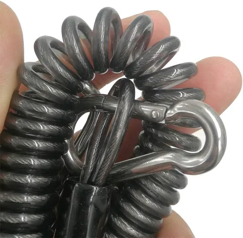 Miniatura 4 de 118 pulgadas de acero inoxidable dentro de la herramienta de pesca en espiral cordón cuerda de protección para caña de pescar de mar