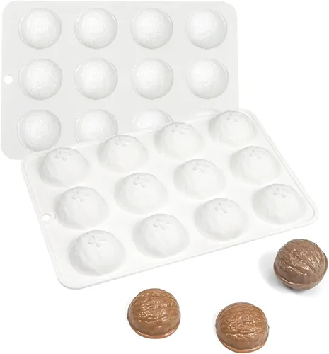 Miniatura 4 de Molde de silicona de grado alimenticio, bandeja para hacer chocolate y dulces de 12 cavidades para hornear, molde de postre