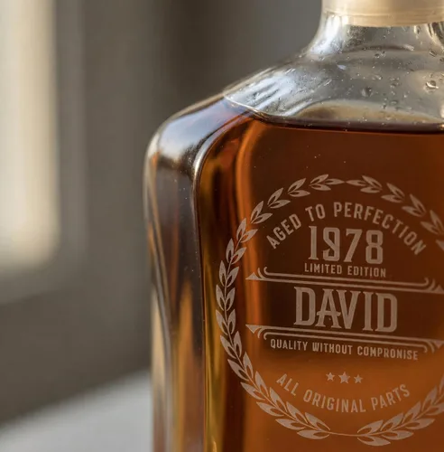 Miniatura 4 de Decantador de whisky personalizado - 4 diseños - Regalos de cumpleaños para hombres 2025, papá, esposo, él, novio - Regalos de whisky para hombres
