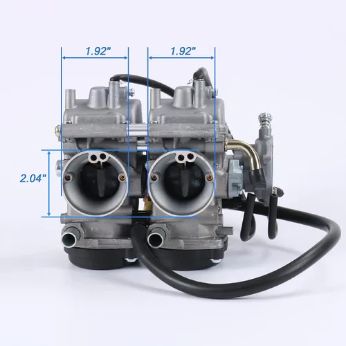 Miniatura 4 de Carburador con válvula de combustible Petcock Asamblea de 0.315 in de repuesto para Yamaha Raptor 660 660R YFM660 YFM 660R ATV Quad Carb 2001-2005