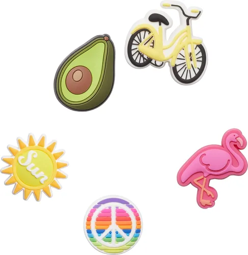 Miniatura 3 de Crocs - Zuecos clásicos para hombre y mujer con accesorios Jibbitz, 5 unidades para ella, Lemon Jibbitzsunnydays5pack