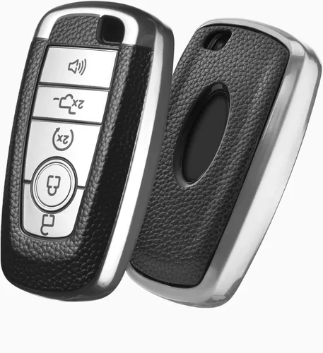 Miniatura 15 de ELOHEI para Ford Funda para Llavero, Funda Protectora Blanda de TPU para Llavero para Ford Fusion F150 F250 F350 F450 F550 Edge Explorer Escape Negro