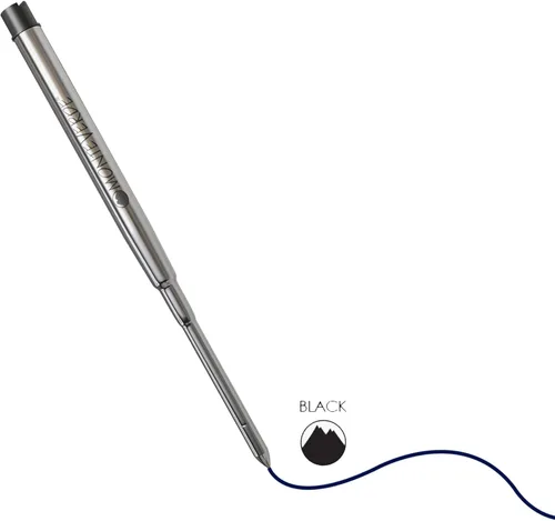Miniatura 4 de Monteverde Recambio de bolígrafo de gel sin tapa para adaptarse a bolígrafos Sheaffer, punta fina, negro, 2 por paquete (S422BK)