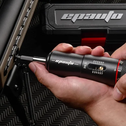 Miniatura 6 de EPAuto Destornillador manual para armas de fuego Engranajes de bicicleta, 10-65 pulgadas/Lbs - 10 bits, negro