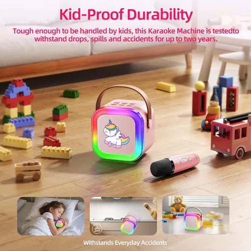 Miniatura 9 de Kinglucky Mini máquina de karaoke para niños, la mejor selección de regalo de cumpleaños para niñas de 3, 4, 5, 6, 7, 8, 9, 10, 11, 12 años