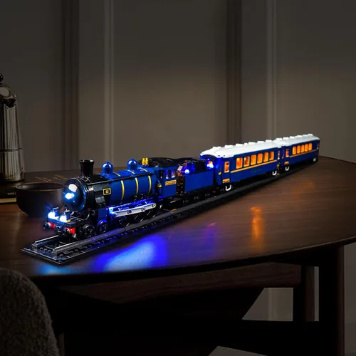 Miniatura 3 de Kit de luz LED mejorado compatible con Lego The Orient Express Train Building Toy Set, compatible con Lego 21344, el mejor regalo para adultos