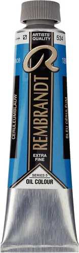 Miniatura 39 de Rembrandt Tubo de pintura al óleo 40 ml azul cobalto claro 513 (01055132)