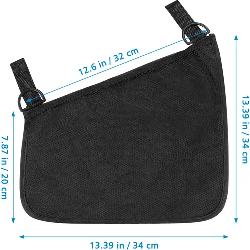Miniatura 8 de Accmor Organizador universal para cochecito, organizador de cochecito lateral, red de carga de malla, accesorios de almacenamiento para cochecito