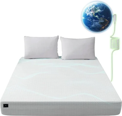 Grounding Sheets Queen, 12% plata pura, sábana bajera con conexión a tierra con bolsillos profundos, sueño mejorado, ropa de cama conectada a tierra