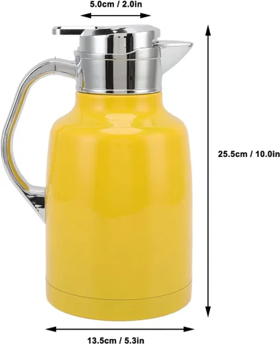 Miniatura 7 de Diydeg Jarra de café térmica, acero inoxidable 304, gran apertura, a prueba de fugas, tapa extraíble, base antideslizante, taza de café aislada
