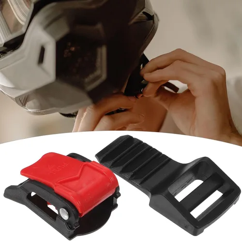Miniatura 9 de Kit de 10 hebillas de liberación rápida para casco, adaptador de correa de barbilla de acero inoxidable con trinquete, casco de motocicleta, casco