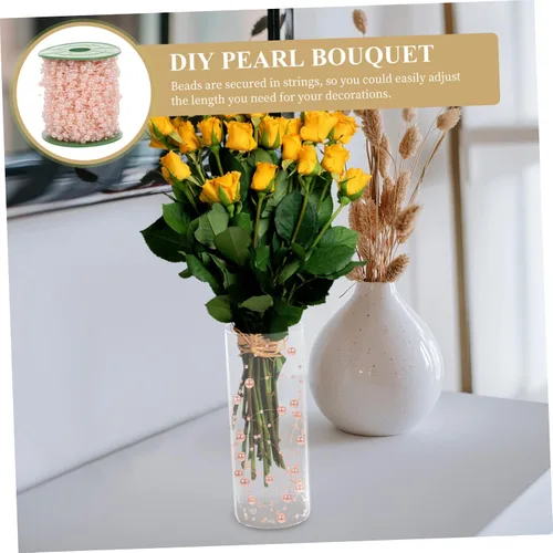 Miniatura 9 de IMIKEYA Cuerdas de perlas artificiales para decoración de jarrón, cuentas de perlas flotantes para manualidades, boda, Navidad, decoración
