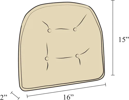 Miniatura 4 de Cojines antideslizantes para silla, ensamblados en Estados Unidos, almohadillas de asiento antideslizantes en forma de U para comedor, cocina