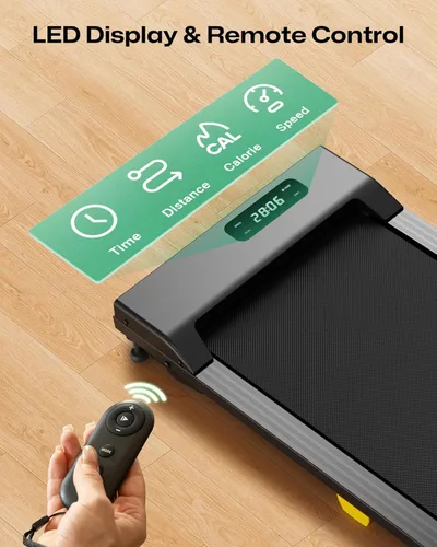 Miniatura 6 de UREVO Almohadilla para caminar, caminadora portátil debajo del escritorio, almohadilla de 2.5 HP para caminadora para el hogar y la oficina, máquina