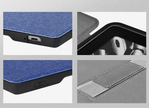 Miniatura 3 de Funda para Kindle Oasis de 7 pulgadas, 10ª generación, versión 2019 [modelo No: S8IN40] con correa de mano y apagado y encendido automático, fundas