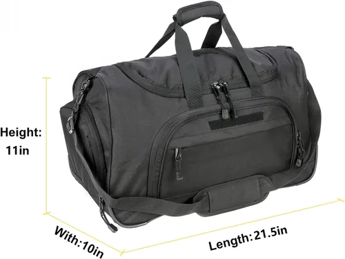 Miniatura 4 de Bolsa de gimnasio para hombres y mujeres con compartimento para zapatos, deporte, fin de semana, viajes, durante la noche, bolsa de transporte