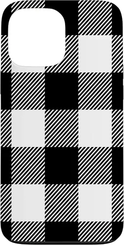 Miniatura 24 de Buffalo Plaid Black White Phone Case for iPhone 17