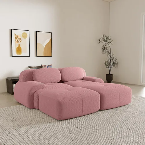 Miniatura 118 de Sofás seccional modular de 80" sin huesos modernos para sala de estar, juego de sofás comprimidos de 2 plazas con asiento profundo, sin necesidad