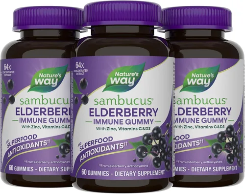 Miniatura 9 de Sambucus Elderberry Gummies Suplementos Herbales, 10486, 60, 1, 1