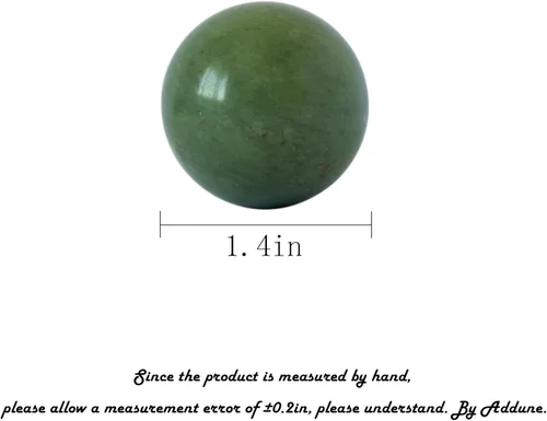 Miniatura 2 de Bolas de baoding verde oscuro mármol chino salud ejercicio masaje bolas aliviar el estrés ejercicio de la mano relajarse dedos regalo