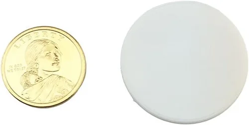 Miniatura 2 de Smartdealspro Juego de 100 fichas de póquer opacas de 1 1/2 pulgadas de plástico para contadores de aprendizaje, fichas de juego con caja de Blanco