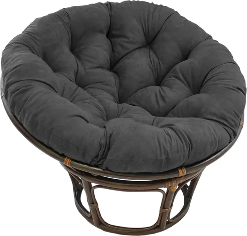 Miniatura 16 de Cojín de microgamuza para sillón papasan, color sólido, de Blazing Needles Vino tinto
