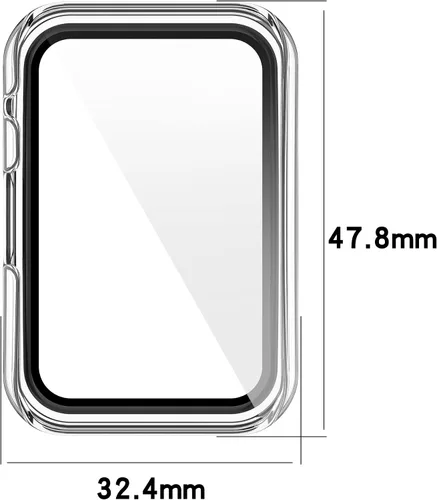 Miniatura 2 de Funda protectora de pantalla para Huawei Watch Fit/Fit New/Fit Special Edition Smart Watch PC+Protector de pantalla de vidrio templado para Huawei 3