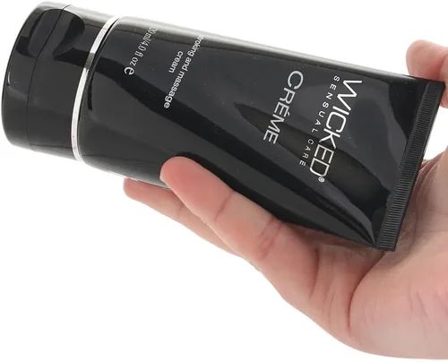 Miniatura 4 de Wicked Sensual Care Wicked Crème - Crema de masturbación para hombres, 4 onzas, color negro