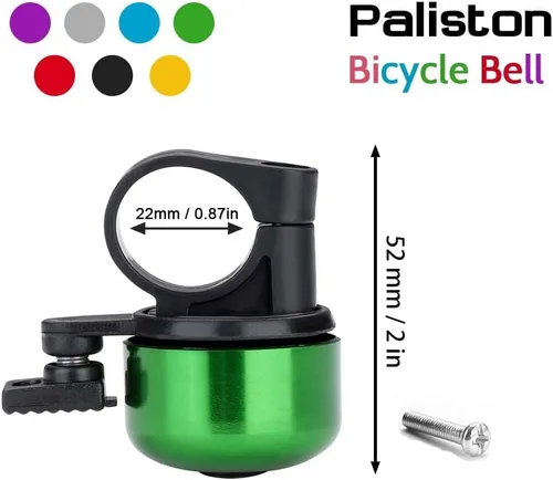 Miniatura 5 de Timbre de Bicicleta Timbre de Bicicleta Sonido Nítido para Adultos Niños Niños Niñas Verde