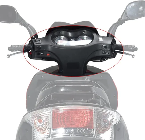 Miniatura 4 de Minho Cubierta de velocímetro de panel de cuerpo de scooter chino de 125 cc y 150 cc para GY6 Scooter Jonway YY125T-12, JMstar Eagle Falcon, Roketa