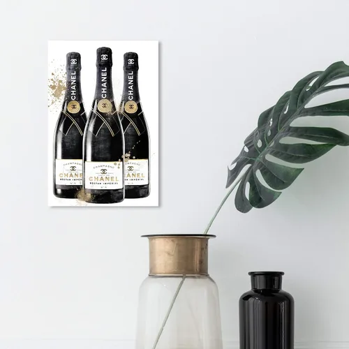 Miniatura 5 de The Oliver Gal Artist Co. Lienzo decorativo para pared, diseño de bebidas y espíritus de moda y glamour, diseño de champán, decoración del hogar