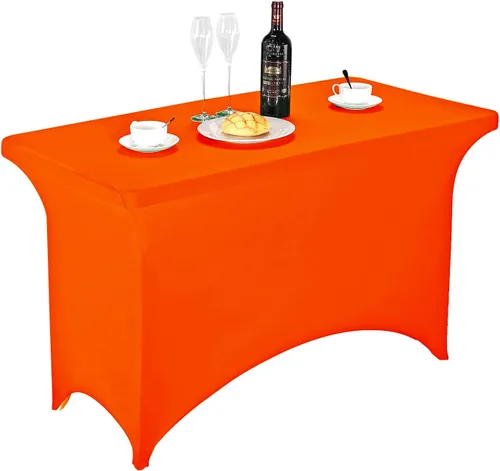 Miniatura 142 de FORLIFE - Funda de mesa de elastano, mantel ajustado de 4 pies para mesas rectangulares, funda elástica para patio, universal para bodas, banquetes