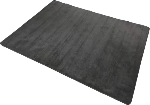 Miniatura 3 de RugStylesOnline Euro Collection - Alfombras de color sólido con parte trasera de goma antideslizante, lavable a máquina, más opciones de color Gris