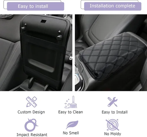Miniatura 6 de LUWU - Funda para consola central para Hyundai Santa Cruz 2023 2024 2023 Santa Cruz 2023, accesorios de Santa Cruz, almohadilla de consola central