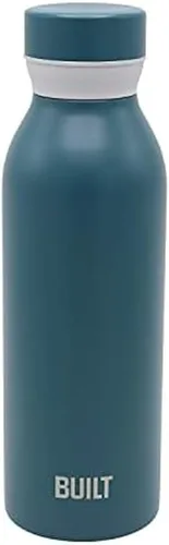Miniatura 11 de BUILT Cascade - Botella de acero inoxidable aislada al vacío de doble pared con agarre cómodo y tapa giratoria, 18 onzas