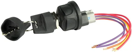 BEP Accesorio de encendido sellado de 4 posiciones/apagado/accesorio de encendido/interruptores de arranque y cordones