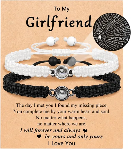 Miniatura 10 de UNGENT THEM Pulseras "I Love You" en 100 Idiomas, Regalos para Parejas para Novio, Novia, Mi Amor, Alma Gemela, Regalo de Aniversario, Día de San