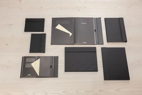 Miniatura 8 de Sigel CO161 Notebook CONCEPTUM®, negro, Tapa dura, cuadrado, aprox. A5, cierre magnético, con numerosas características